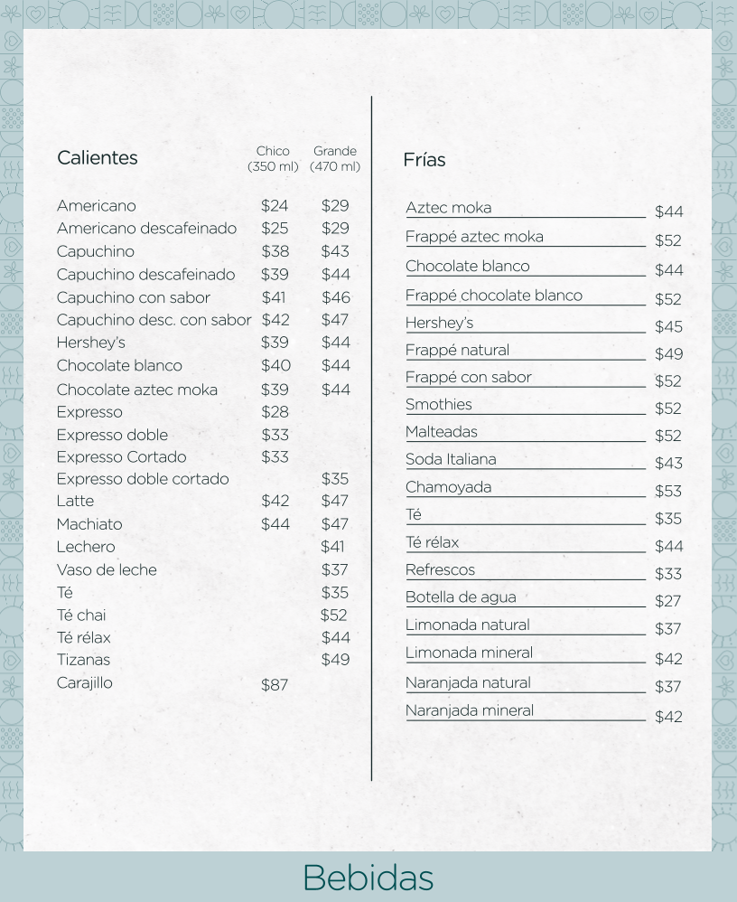 Mary's Coffee House Menu - Image 1