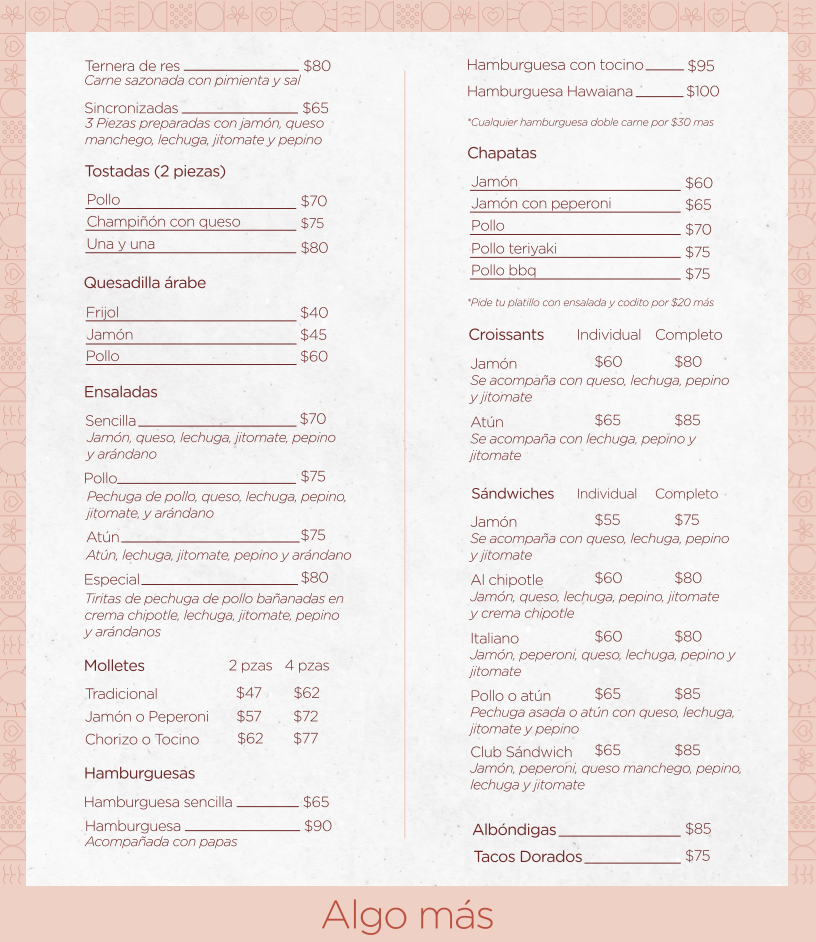 Mary's Coffee House Menu - Image 2