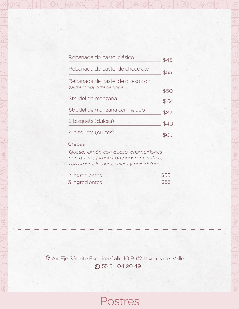 Mary's Coffee House Menu - Image 4